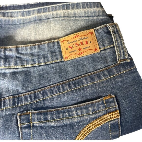 YMI Women Distressed Denim Short Skirt Size 13 Sku 1062 - Picture 11 of 12